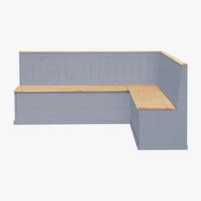 The Range Sara corner Bench L - Grey Wax