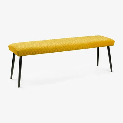 The Range Luxe Low Bench - Mustard - Mustard