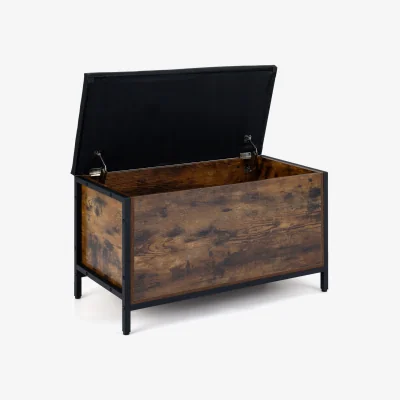The Range Industrial Shoe Bench - Brown