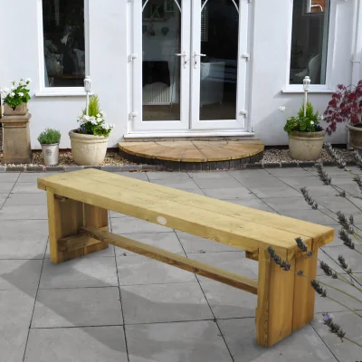 The Range Double Sleeper Bench - Natural / 150cm