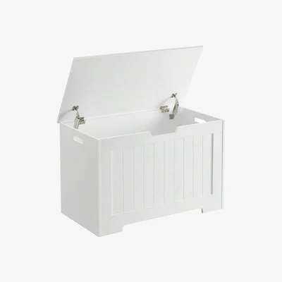 The Range VASAGLE Storage Bench with Safety Hinges - White