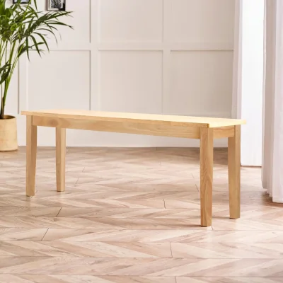 The Range Tenby Solid Wood Large Dining Bench - Oak