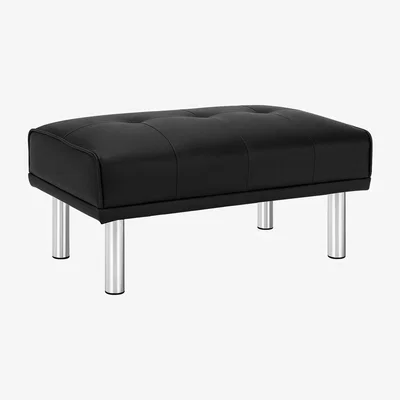 The Range Costway Upholstered Entryway Shoe Bench-Black - Black