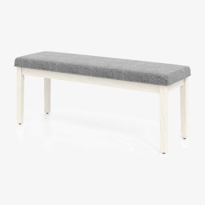 The Range Modern Upholstered Dining Bench - Dark Grey