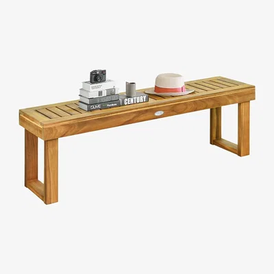 The Range 3-Seater Patio Loveseat Park Bench - Brown