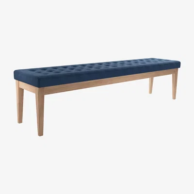 Sofa.com Buttons Bench in Galaxy Organic Smart Cotton
