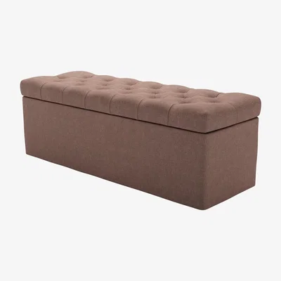 Sofa.com Valentin Blanket Box in Pinot Noir Norfolk Cotton - sofa.com