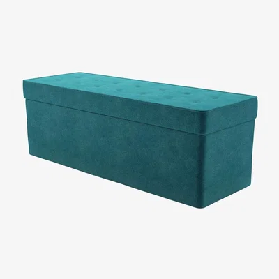 Sofa.com Buttons Storage Bench in Neptune Smart Velvet - sofa.com