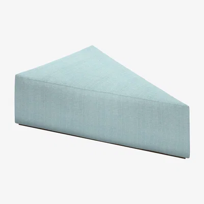 Sofa.com Astaire Upholstered Coffee Table Footstool in Coastal House Herringbone Weave - sofa.com