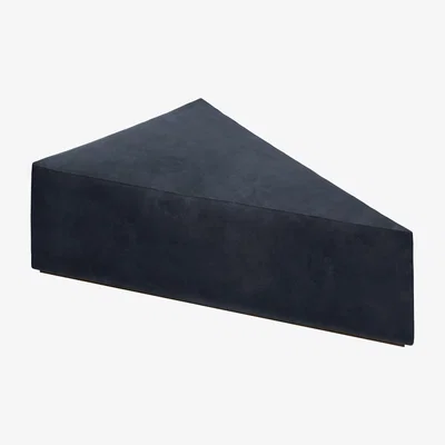 Sofa.com Astaire Upholstered Coffee Table Footstool in Mercury Cashmere Velvet - sofa.com