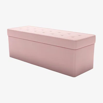 Sofa.com Buttons Storage Bench in Rhubarb Smart Cotton - sofa.com