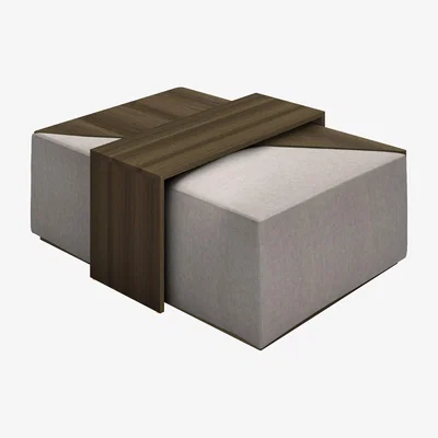 Sofa.com Astaire Modular Coffee Table Set Footstoolin Serene Vermeer Linen - sofa.com