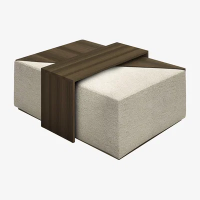 Sofa.com Astaire Modular Coffee Table Set Footstool in Alpaca Textured Boucle - sofa.com