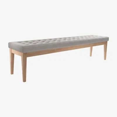 Sofa.com Buttons Bench in Nimbus Aquaclean Clever Velvet