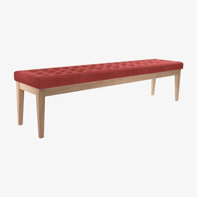 Sofa.com Buttons Bench in Indian Summer Easy Cotton