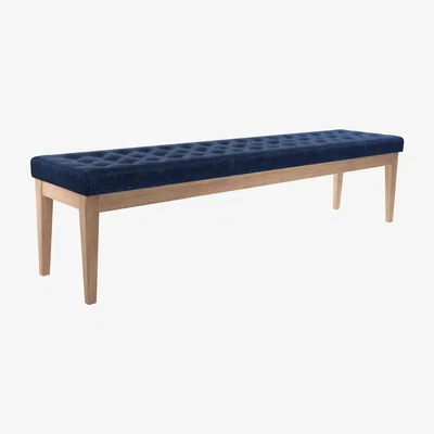 Sofa.com Buttons Bench in Port Royal Aquaclean Clever Chenille