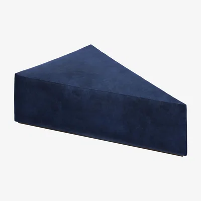 Sofa.com Astaire Upholstered Coffee Table Footstool in Cruise Smart Velvet - sofa.com