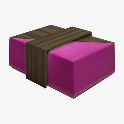 Sofa.com Astaire Modular Coffee Table Set Footstool in Peony Cotton Matt Velvet - sofa.com
