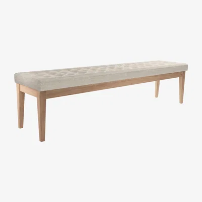 Sofa.com Buttons Bench in Jasmine Silky Jacquard Weave