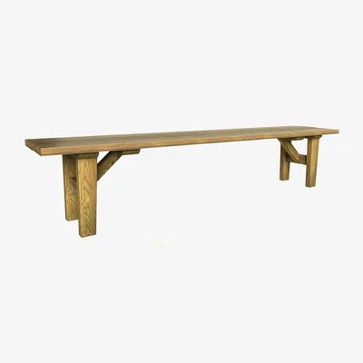 Sofa.com Kingsley Large Bench in Black Finish Oak