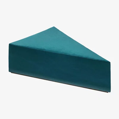 Sofa.com Astaire Upholstered Coffee Table in Deep Turquoise Cotton Matt Velvet - sofa.com