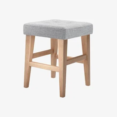 Sofa.com Buttons Short Stool in Frost Highland Tweed - sofa.com