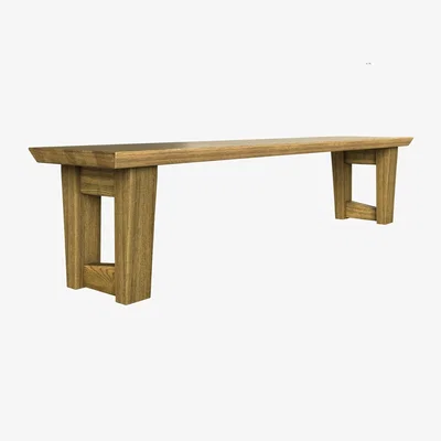 Sofa.com Aspen Large Bench in Black Finish Oak