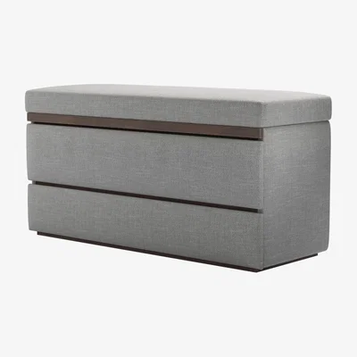 Sofa.com Hardy Bedside Chest of Drawers in Marble Silky Jacquard Weave - sofa.com