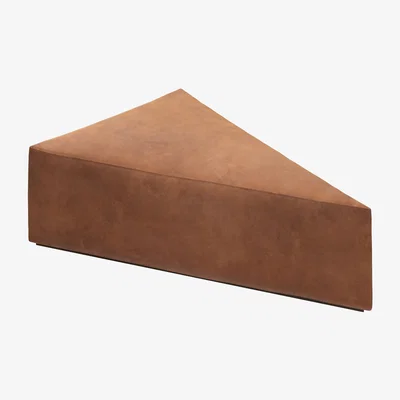 Sofa.com Astaire Upholstered Coffee Table Footstool in Cinnamon Smart Velvet - sofa.com