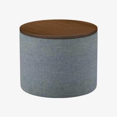 Sofa.com Ringo Storage Drum in Cornflower Silky Jacquard Weave - sofa.com