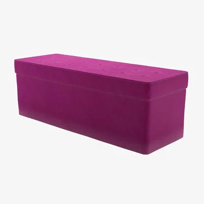 Sofa.com Buttons Storage Bench in Peony Cotton Matt Velvet - sofa.com