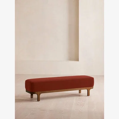 Soho Home Belsa Bench, Velvet, Rust