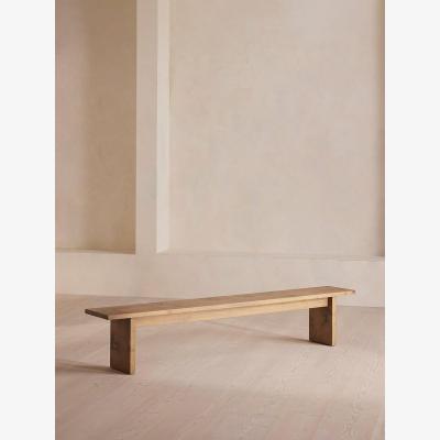 Soho Home Calne Bench, Light Oak, 270 cm, UK
