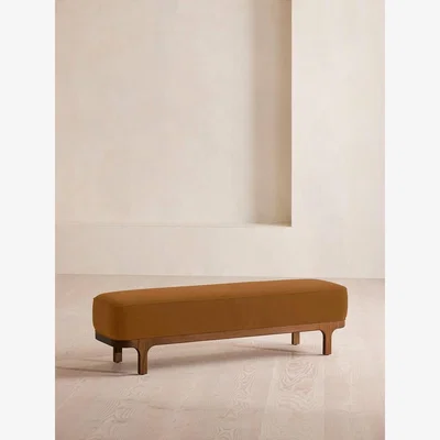 Soho Home Belsa Bench, Velvet, Mustard