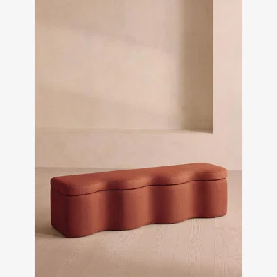 Soho Home Eli Storage Bench, Linen, Sienna