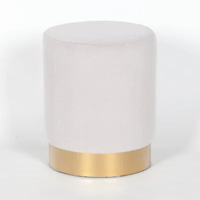 Teddy Beau Maison Reproductions Round Footstool / Grey