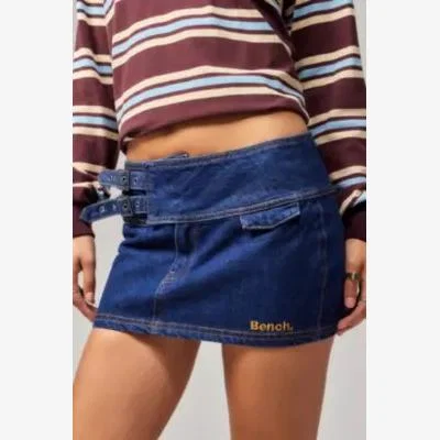 Urban Outfitters Bench UO Exclusive Darium Denim Mini Skirt - Indigo S at Urban Outfitters