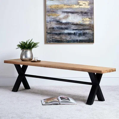Woods Furniture Industrial Dining Bench Industrial 180 Bench