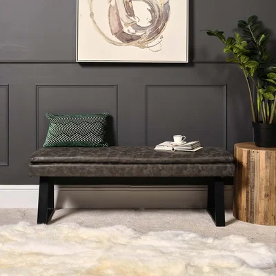 Woods Furniture Industrial Bench No Back 138cm - Grey