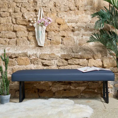 Woods Furniture Jupiter Flat Bench in Navy