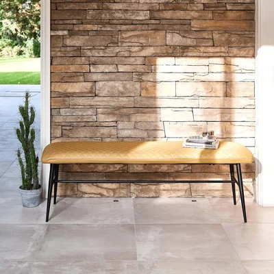 Woods Furniture Ripley Flat Bench - Mustard