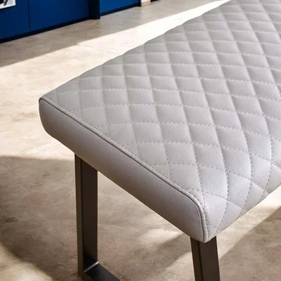 Woods Furniture Dante Low Dining Bench - Light Grey