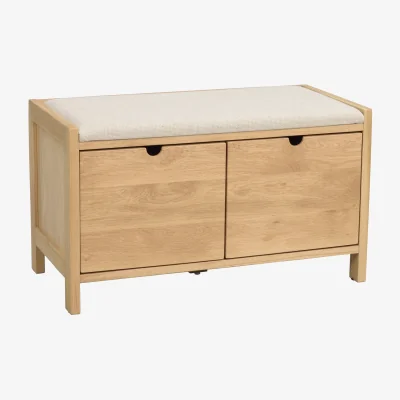 Westwing Upholstered Wooden Storage Bench Hillmond