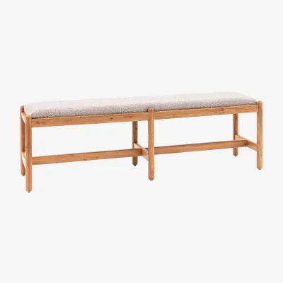 Westwing Upholstered Bouclé Bench Cannes