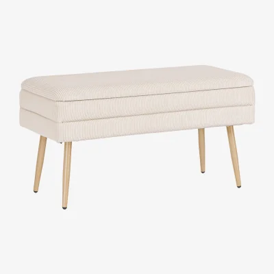 Westwing Corduroy Storage Bench Olga
