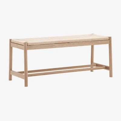 Westwing Handmade Oak Wood Bench Eton
