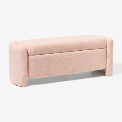 Westwing Teddy Upholstered Bench Benji with Storage Space