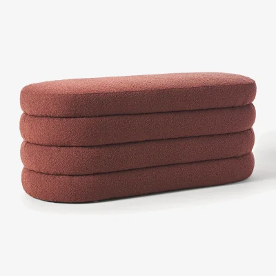 Westwing Bouclé Upholstered Bench Alto
