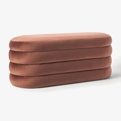 Westwing Velvet Upholstered Bench Alto