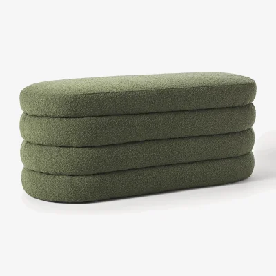 Westwing Bouclé Upholstered Bench Alto
